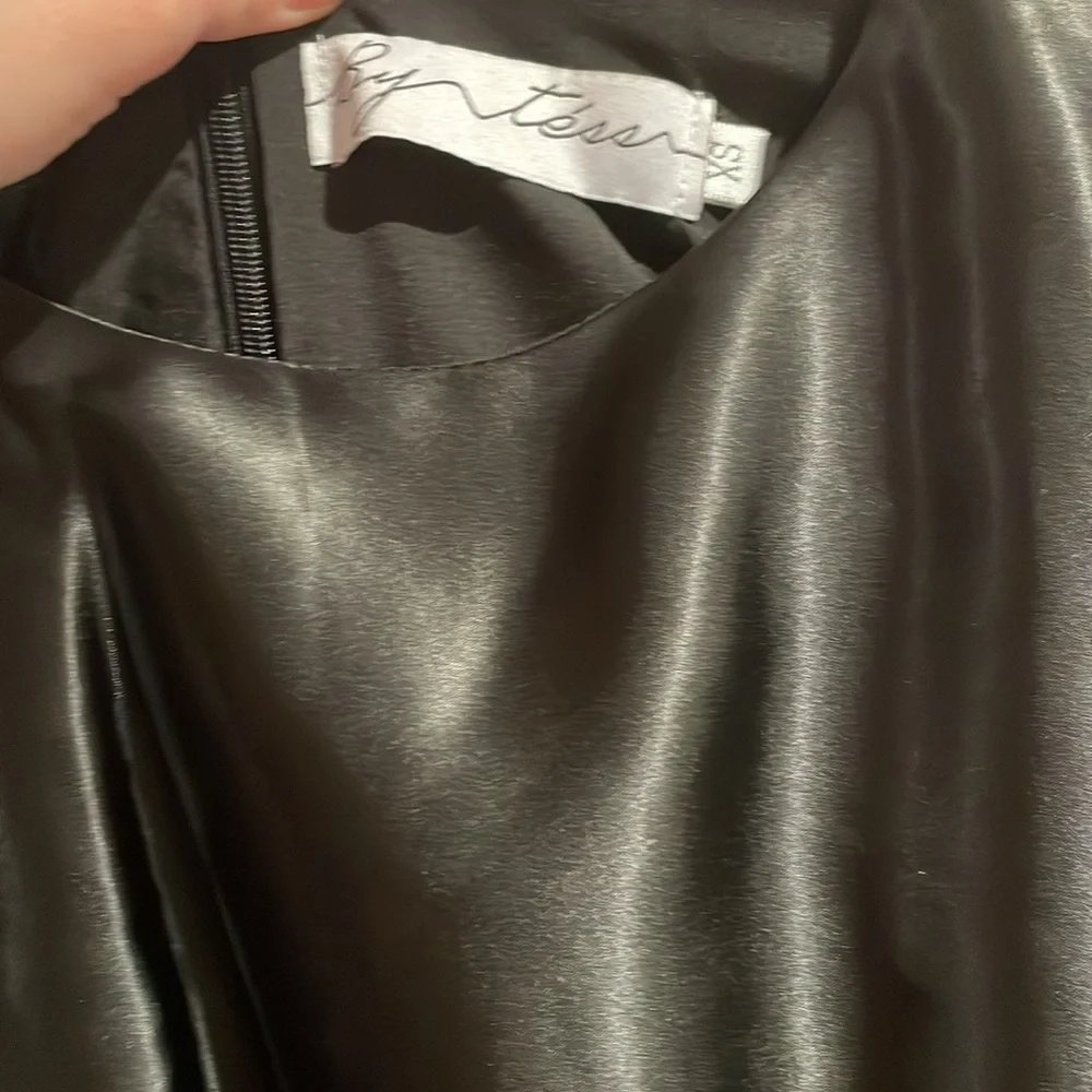 ByTess Black Satin Dress - Picture 4 of 5